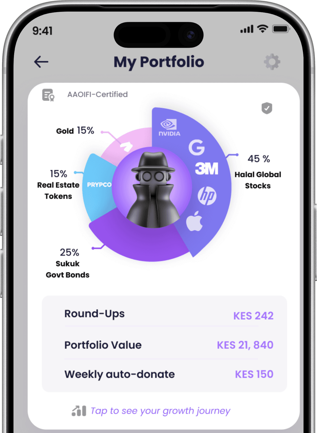 Mizan portfolio with Robin AI assistant